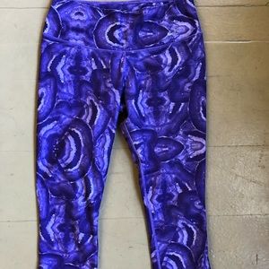 Nike crop purple tie-dye leggings